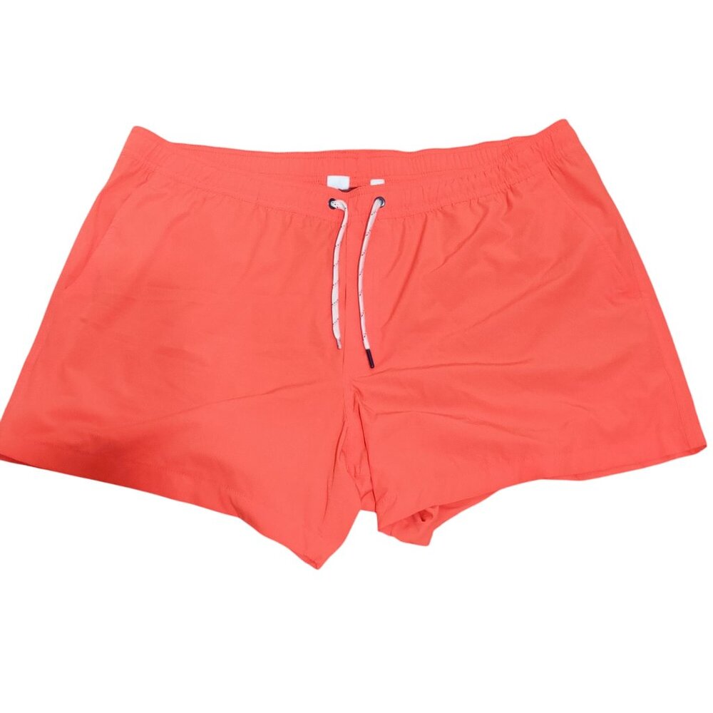GAP XXL orange drawstring swim trunks mesh lined back pocket beach shorts resort